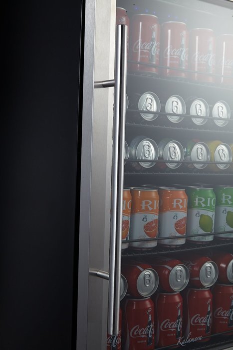 Kalamera 150-can Beverage Refrigerator Stainless Steel Touch Control N6