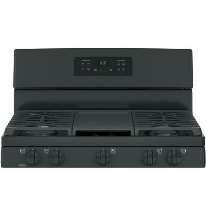 GE JGBS66DEKBB 30" Gas Freestanding Range with Sealed Burner, 5.0 Cu. Ft. Primary Oven Capacity, in Black N4