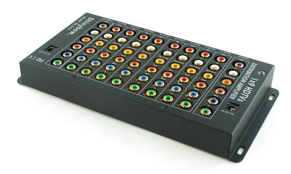 1x9 1:9 Component Video Audio Splitter Distribution Amplifier + Loop Out SB-3790