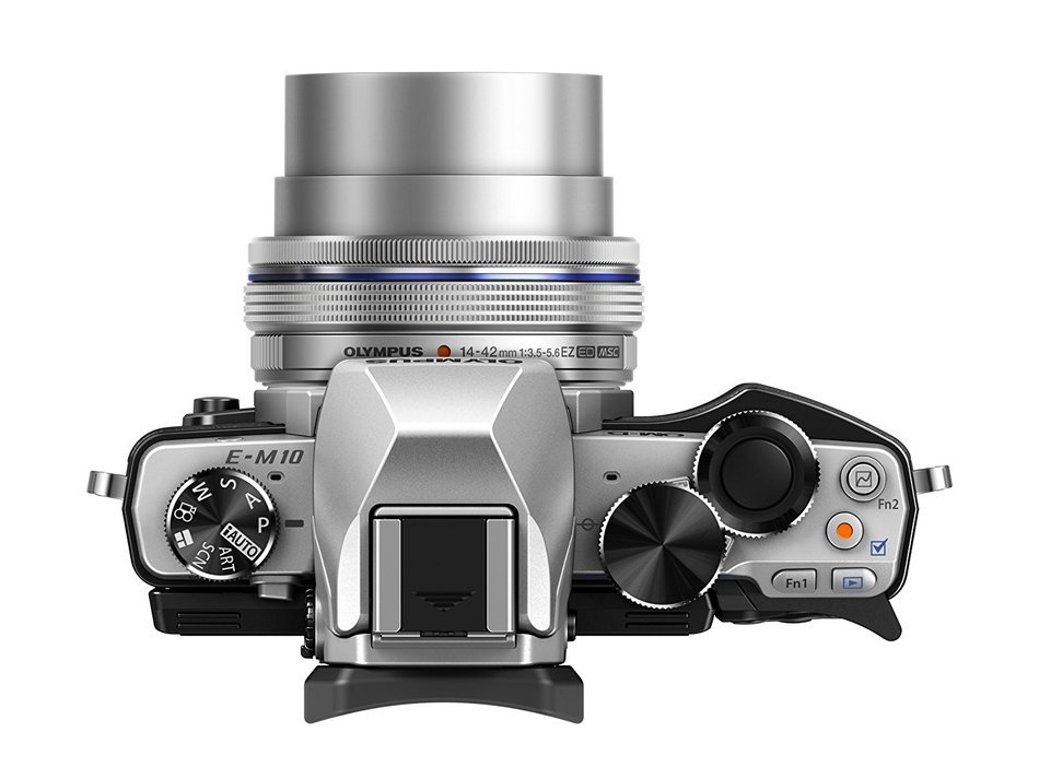 Olympus OM-D E-M10 with M.Zuiko ED 14-42mm 1:3.5-5.6 EZ Lens - Silver - International Version (No Warranty) N16