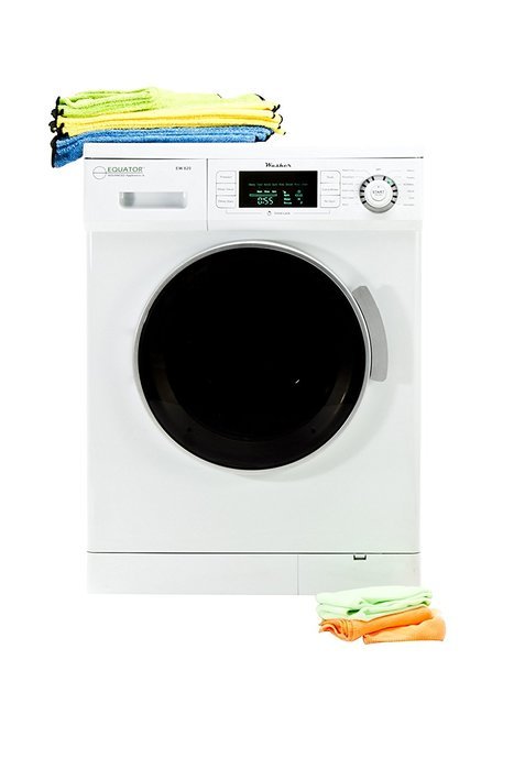 Pinnacle 18-820/W White Compact Electric Washer with Silver Trim