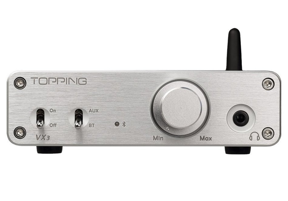 VX3 Digital Hi-Fi Power Stereo Amplifier Wireless Bluetooth 4.0 Power Digital Amplifier (Black)