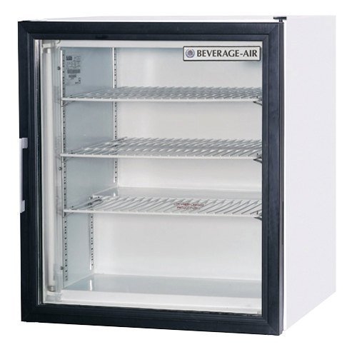 Beverage-Air CF3-1-W One Section Countertop Display Reach-In Freezer with Swing Door 3 cu.ft. Capacity White Exterior...