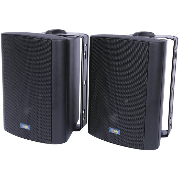 TIC CORPORATION AS P60B Indoor/Outdoor 75-Watt Speakers with 70 Volt Switching (Black) (AS P60B)
