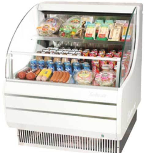 Turbo Air TOM30L 28" Low Profile Display Merchandiser with Modern Design Attractive Glass Sides Environmental...