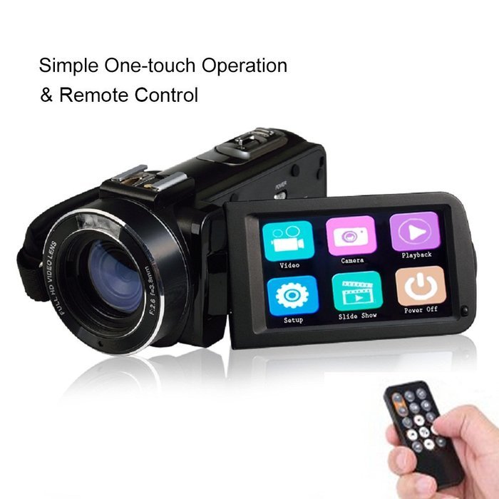 Ordro Full HD Digital Video Camcorder 1080P 30fps 8MP COMS Sensor N2