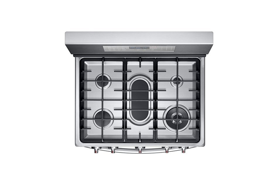 Samsung NX58F5700WS Stainless Steel Gas Range with True Convection N3