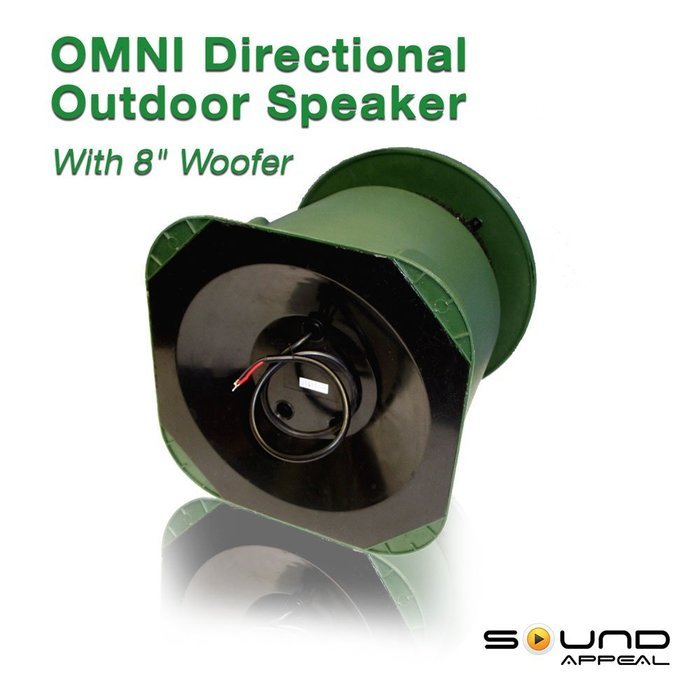 Omni 360 degree Outdoor 8.0 speaker (GREEN) by Sound Appeal (1pc) N6