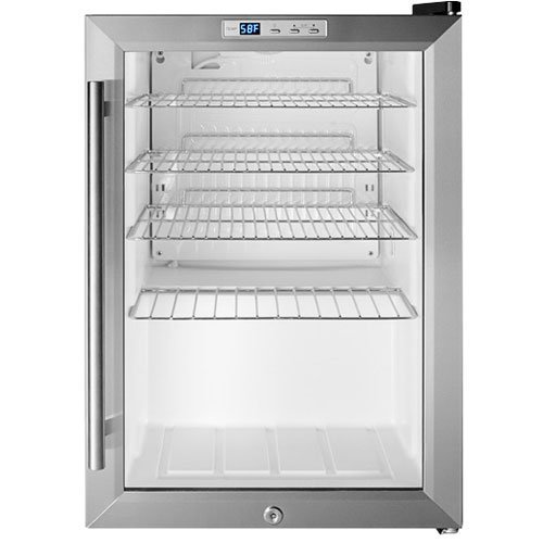 Summit Appliance SCR312 Series Beer and Wine Cellar With Black Cabinet N3