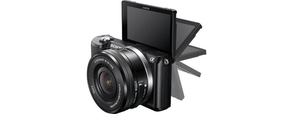 Sony a5000L Digital Camera with SEL-1650 Zoom Lens - Black (20.1MP) 3 inch LCD N14