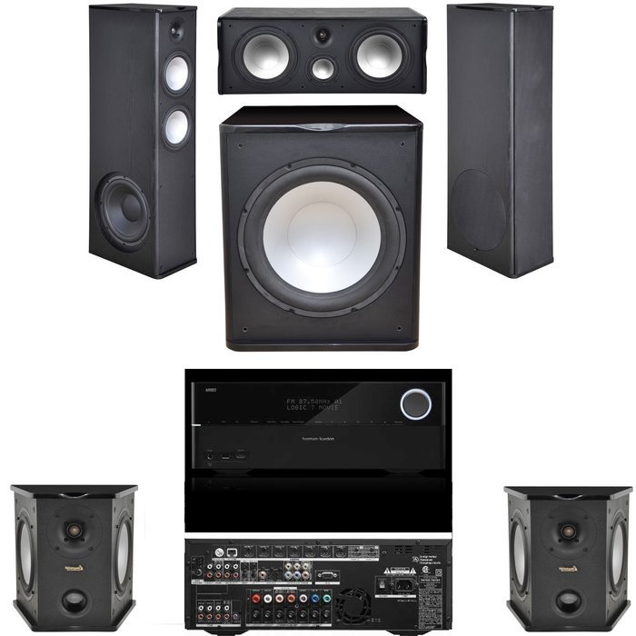 Premier Acoustic PA8.12 5.1 Theater System-Harman Kardon AVR 3700