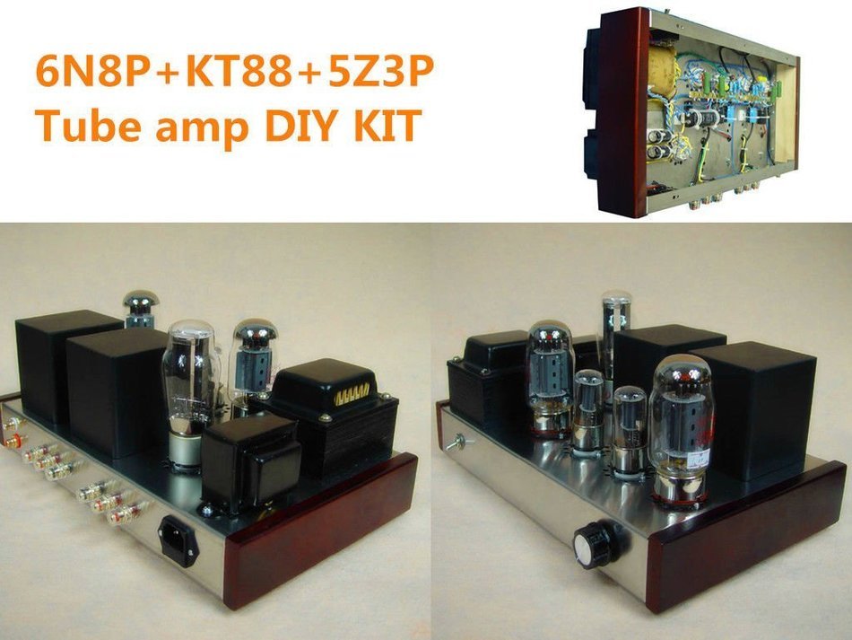 Nobsound KT88 single-ended Class A Tube Amp Amplifier DIY KIT HIFI 16w+16w 6N8P+KT88+5Z3P N2