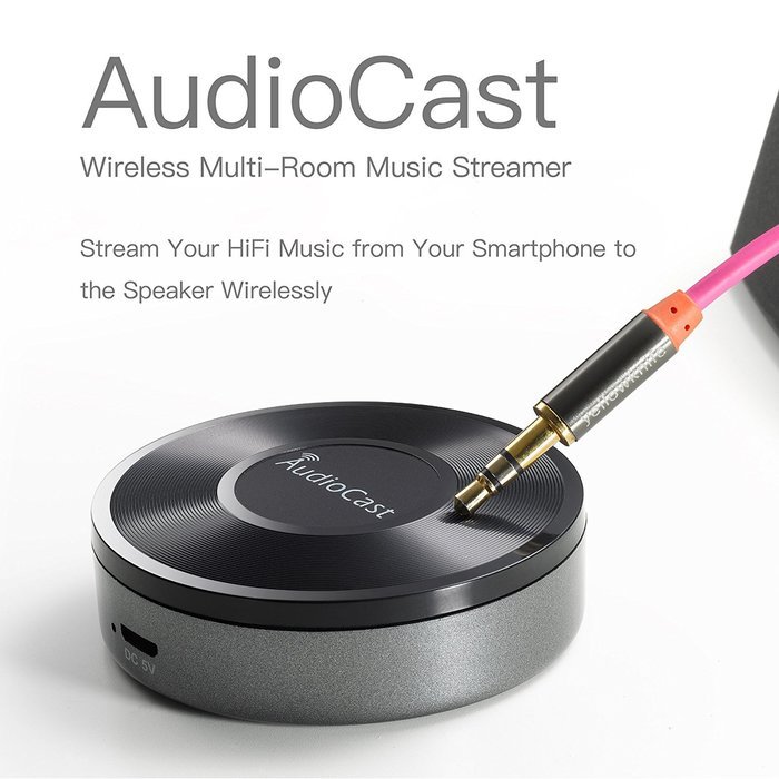 IDC&reg; Wireless Multi Room Airplay DLNA WiFi Audio Music Receiver Adapter. Turn your existing speaker/Docking Station...