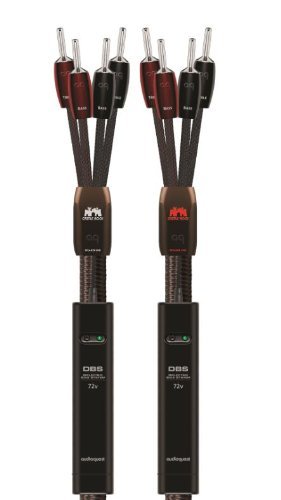 Audioquest - Castle Rock Speaker Cable - 10ft Pair, Single Bi-Wire, Silver Banana Plugs