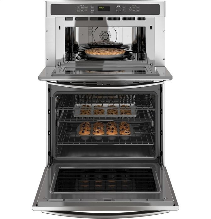 GE Profile PT7800SHSS 30" Built-In Convection Combination Microwave Wall Oven in Stainless Steel N2