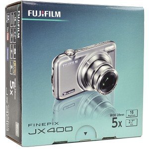Fujifilm FinePix JX400 16MP 5x Optical/7.2x Digital Zoom HD Camera (Silver) N2