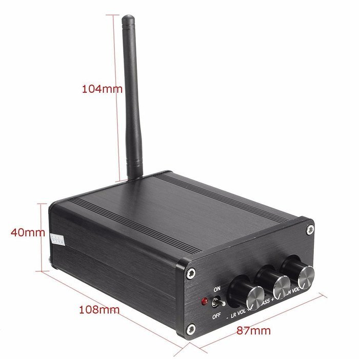 Digital Amplifier,ELEGIANT Mini Bluetooth CSR4.0 Class D Digital Mini TPA3116 2.1 CRS Wireless Module Digital... N6