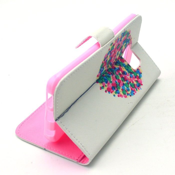 Galaxy S6 Case, Firefish Folio Flip Premium PU Leather Lovely Wallet Shell [Scratch-resistant][Kickstand][Card... N47