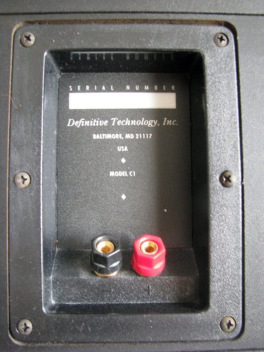 Definitive Technology C-1 Center Channel Speaker/ Main Speaker N2
