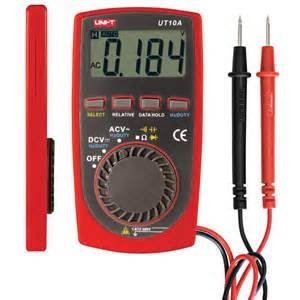 RioRand RR10A 1.8" LCD Digital Multimeter - Red + Black (1 x CR2032) N2