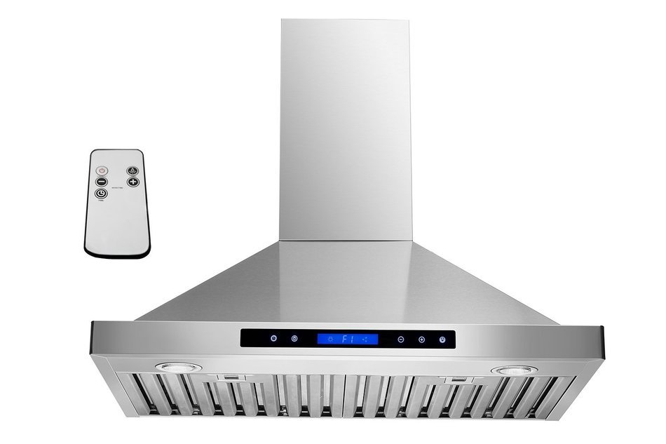 GOLDEN VANTAGE 30" Wall Mount Stainless Steel Range Hood With Remote GVW30-B02 N5