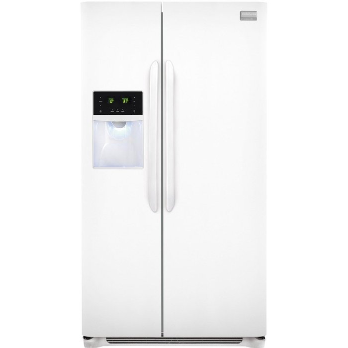 Frigidaire FGHS2631PPGallery 26 Cu. Ft. White Side-By-Side Refrigerator - Energy Star