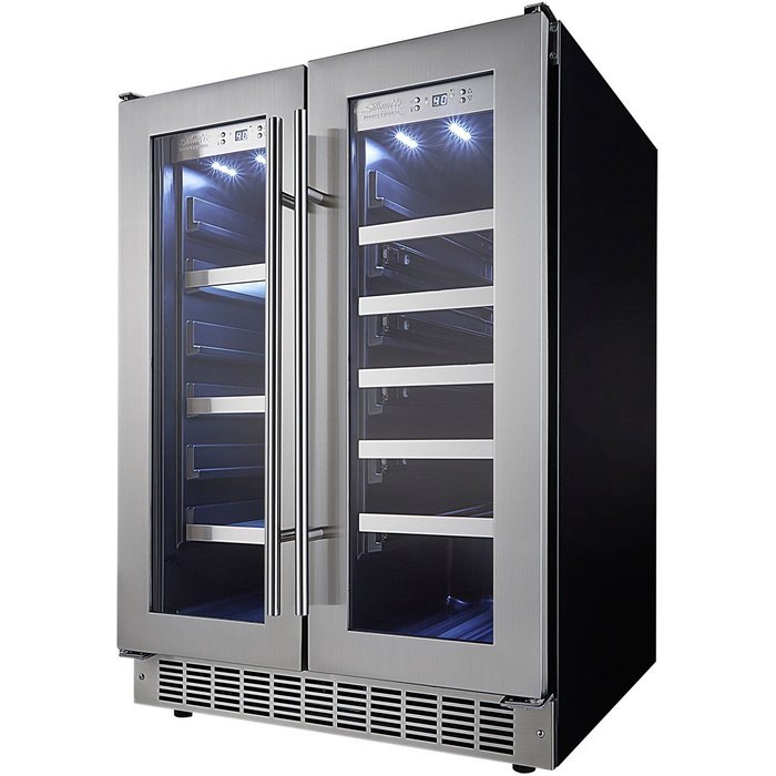 Danby DBC047D1BSSPR Silhouette Built-In Beverage Center, 4.7 Cubic Feet, Black/Stainless Steel/Glass N2