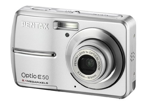 Pentax Optio E50 8.1MP Digital Camera with 3x Optical Zoom (Silver) N3