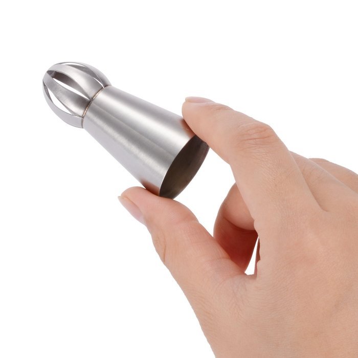 Misula 6PCS/Set New Design Ball Tips Sphere Nozzles Cream Stainless Steel Flower Torch Shape Icing Piping Nozzles... N14