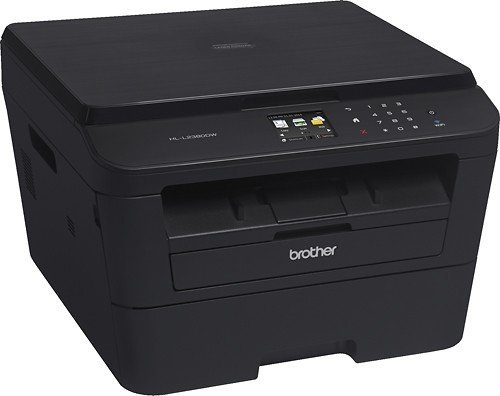 Brother - HL-L2380DW Wireless Black-and-White 3-in-1 Laser Printer - Black N3
