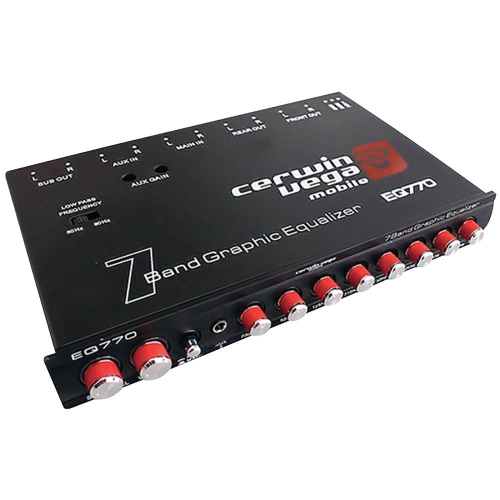 7BAND EQ W/ AUX INPUT, CV 7-Band Parametric Equalizer With Aux Input, ¥ ...