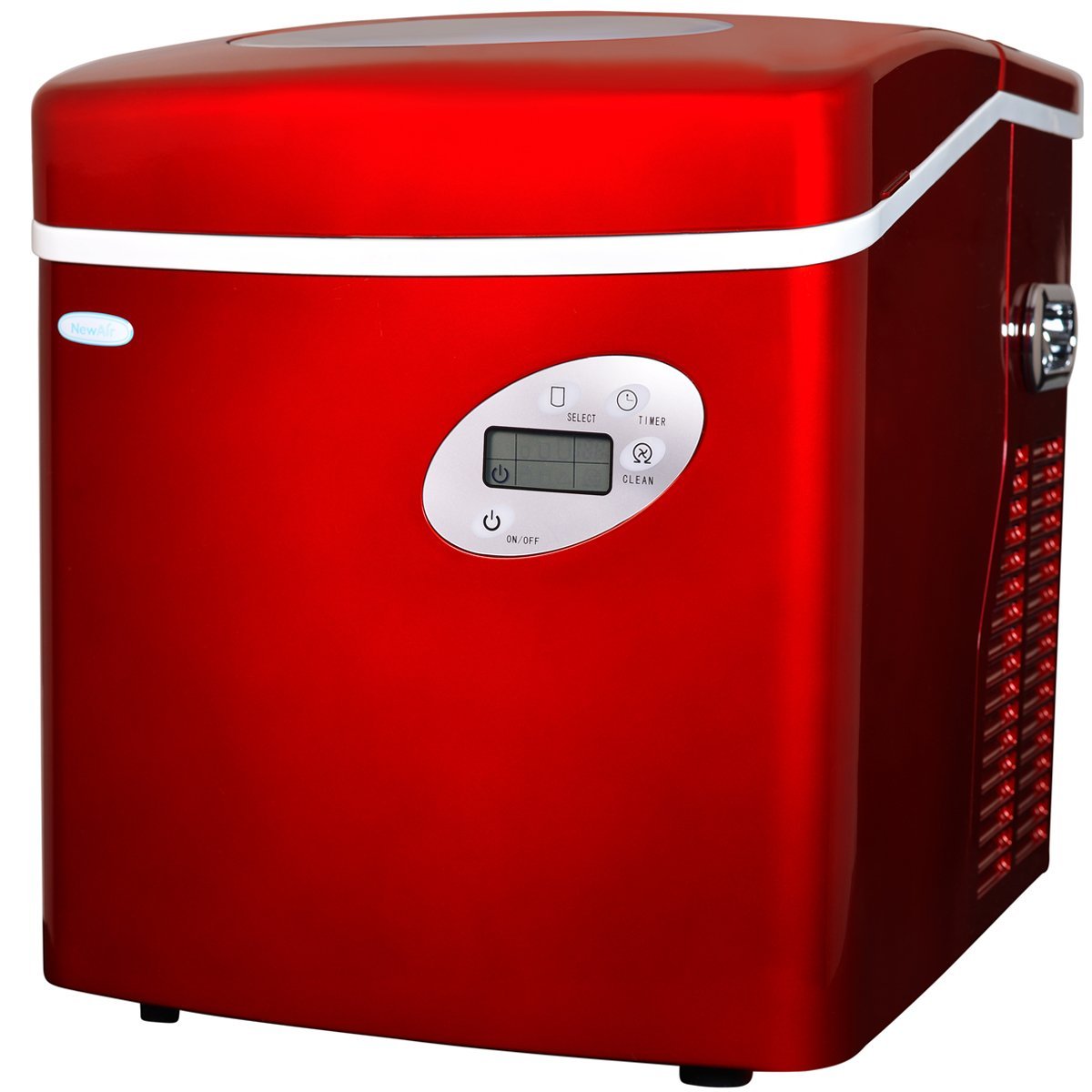 Newair AI-215SS Stainless Steel Portable Ice Maker with 50 Lbs. Daily ...