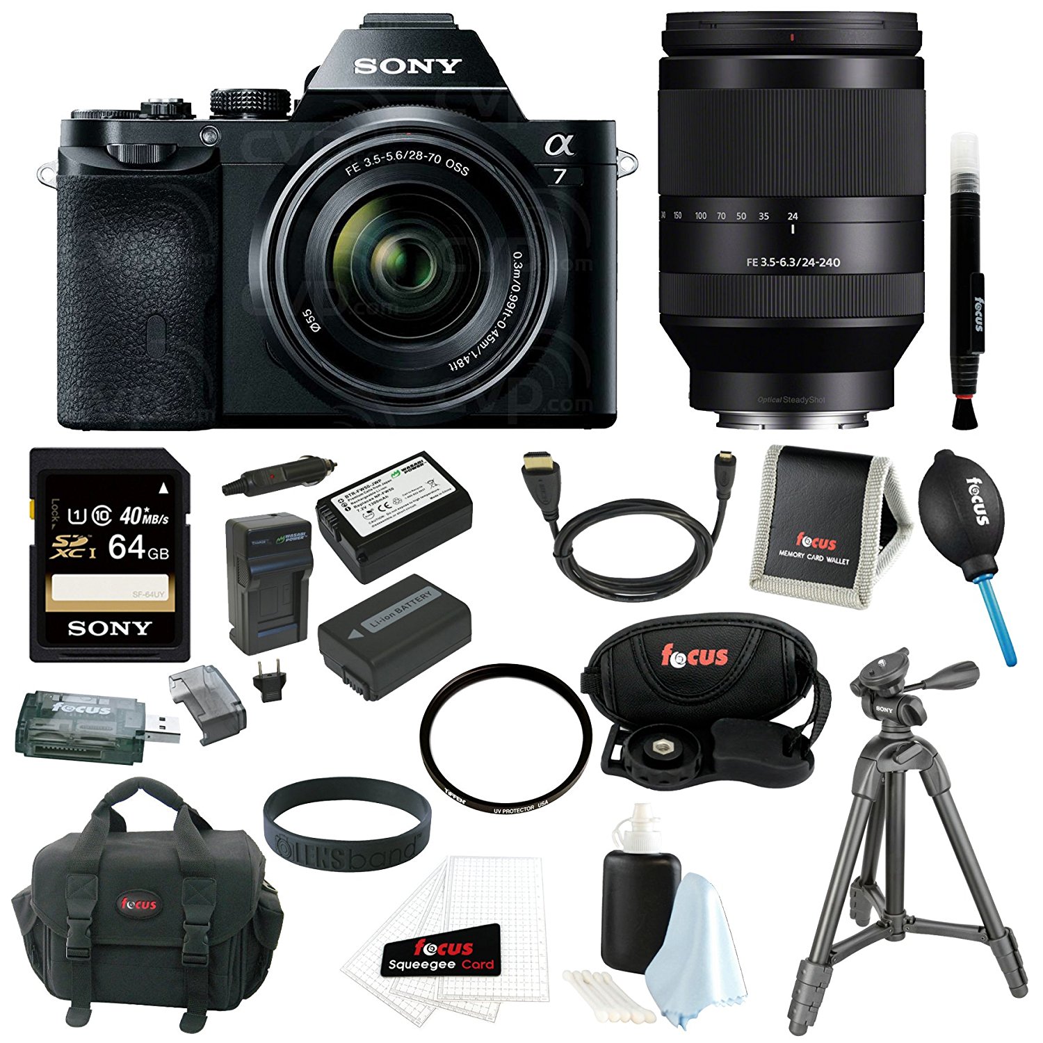 Sony 24.3MP a7R ILCE7K/B ILCE7KB ILCE7K Full-Frame Interchangeable ...