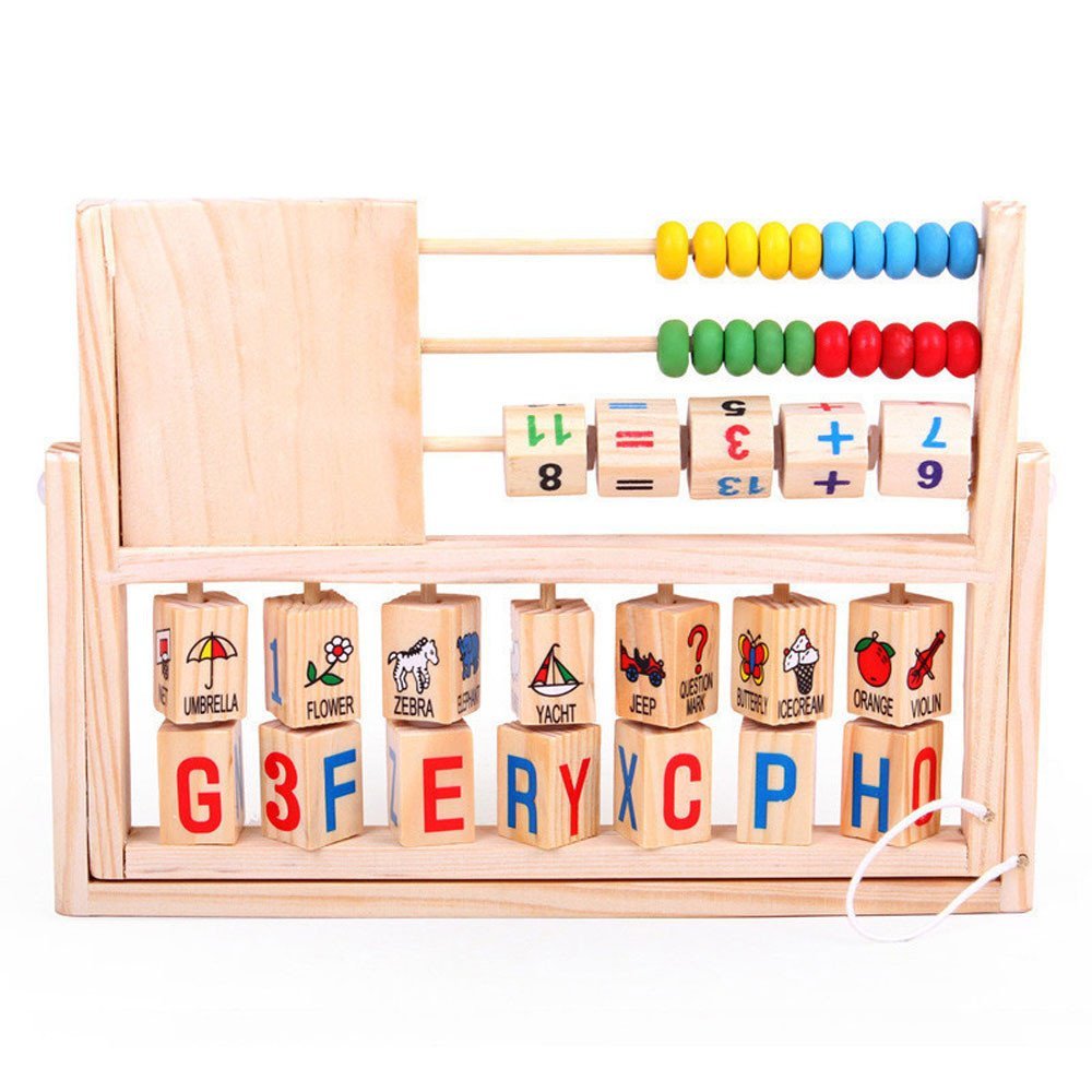 Abacus Wooden Toys ，BeautyVan Kids Learning Versatile Flap Abacus ...