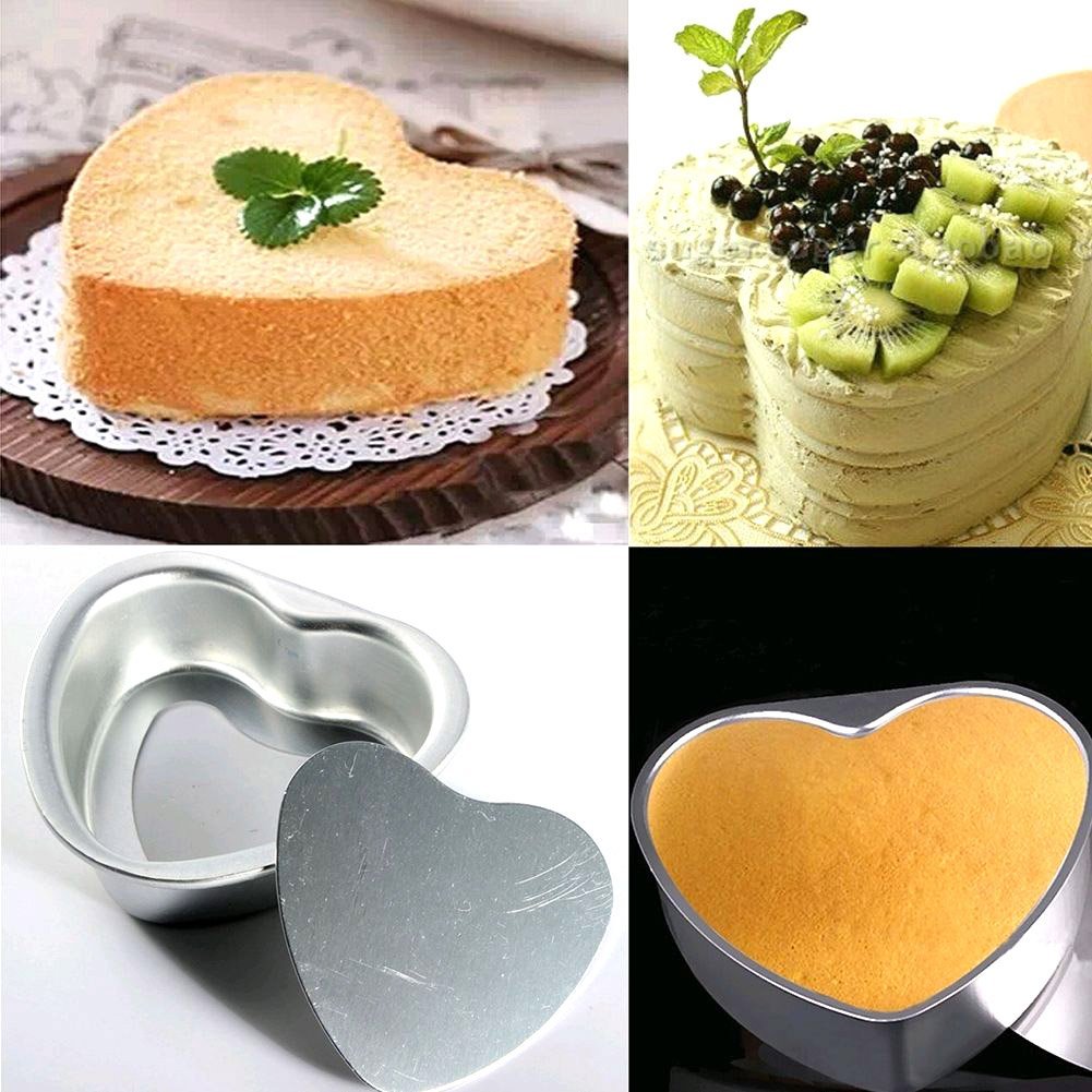 Hanperal 6 inch heart shaped cake pan with removable bottom n4 free
