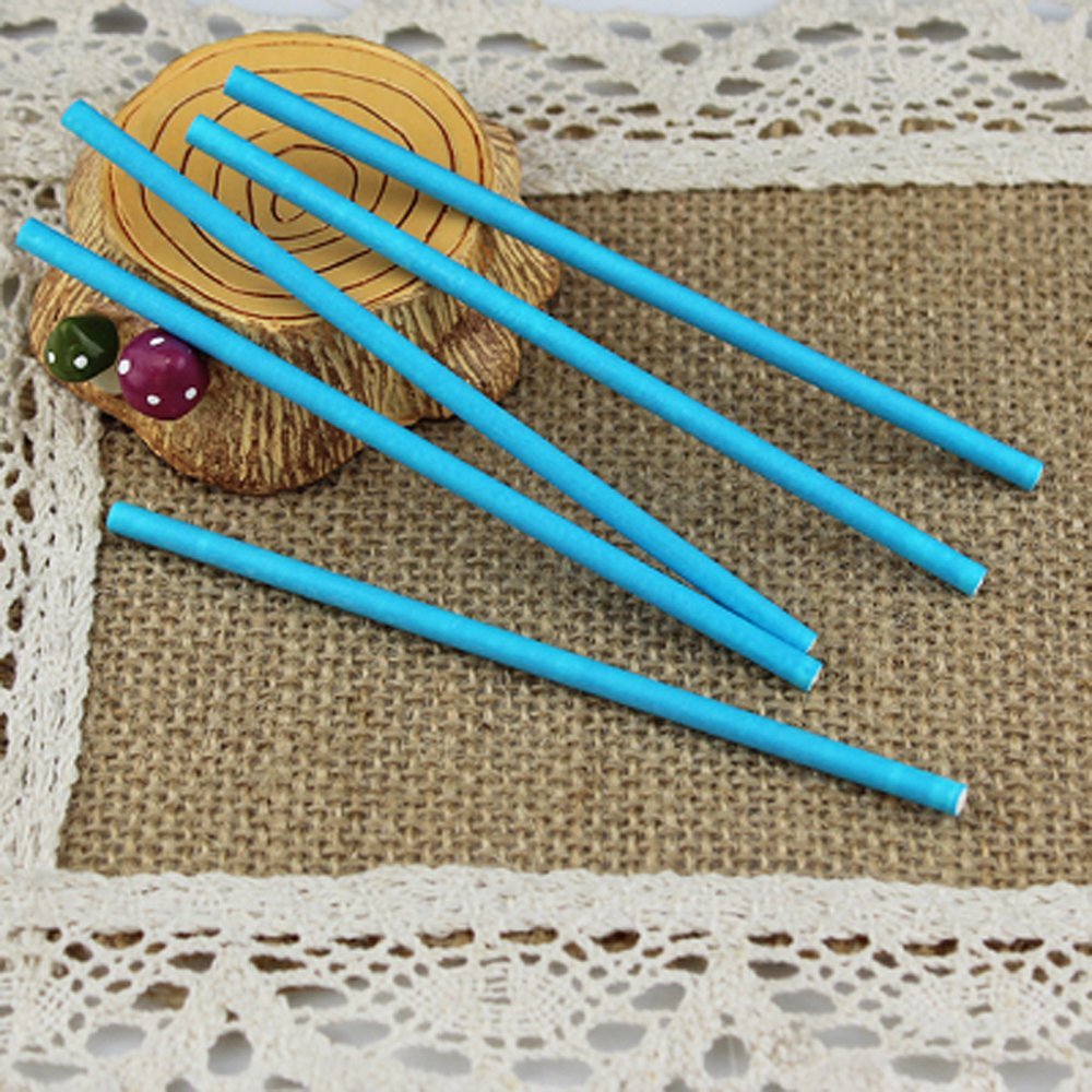 Dealglad 100pcs paper lollipop sucker sticks for cake pops candy 6