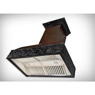 ZLINE 61 in. Extended Wooden Chimney and Crown in Antigua and Walnut N2