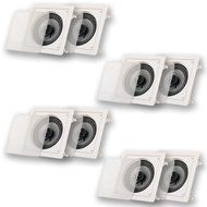 Acoustic Audio CS-I62S-4PR 250 Watt 6.5&quot; 2-Way Home Theater In-Wall/Ceiling Speakers (4-Pair)