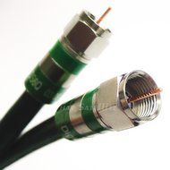 200ft Black Indoor/Outdoor RG-6 Coax Cable 75 Ohm UV resistance (CATV, Satellite TV, or Broadband Internet) with...