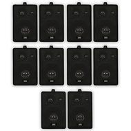 Acoustic Audio 251B Indoor Outdoor 3 Way Speakers 2000 Watt Black 5 Pair Pack 251B-5Pr