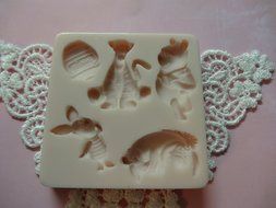 Winnie the Pooh and Friends Silicone Mold By Oh! Sweet Art FDA Approved for Food