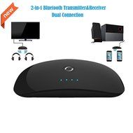 eranton&reg; Multipoint Connection 2-in-1 3.5mm A2DP Bluetooth Audio Receiver Transmitter for TV PC Ipod CD Player... N4