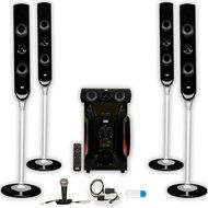Acoustic Audio AAT1000 Tower 5.1 Speaker System with USB Bluetooth Optical Input and Mic N2