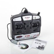 RioRand&reg; New RC Tech 6 CH Flight Simulator Remote Control w/ Software for Helicopters/ Airplanes(RR-S408)