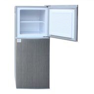 122L 2-Door Ice Cream Top Freezer Beer Soda Beverages Refrigerator Cooler Home Apartment Size Compact Vertical... N6