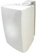 5.5inch OUTDOOR SPEAKER PAIR WITH 70V/25V TRANSFORMER (WHT) With Headphones
