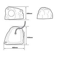 TIC Corporation TFS12SL 8-Inch 200-Watt Pro Series Terra-Forms Rock Speakers (Slate) N5