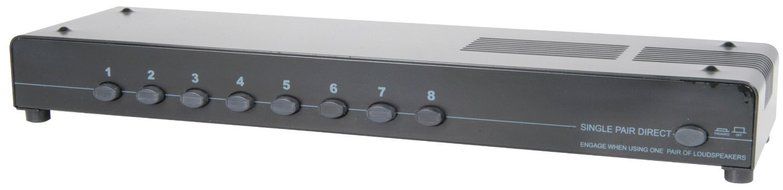 P6B1 - 8 WAY LOUDSPEAKER SELECTOR STEREO AMPLIFIER DISTRIBUTION SWITCHER