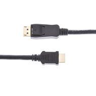 DP to HDMI, ISNOWOOD 10FT Gold Plated DisplayPort to HDMI HDTV Cable Black N6