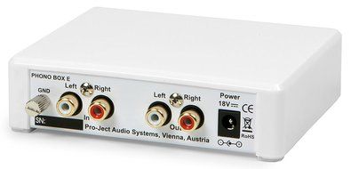 Pro-Ject Phono Box E Phono Preamplifier (White) N4